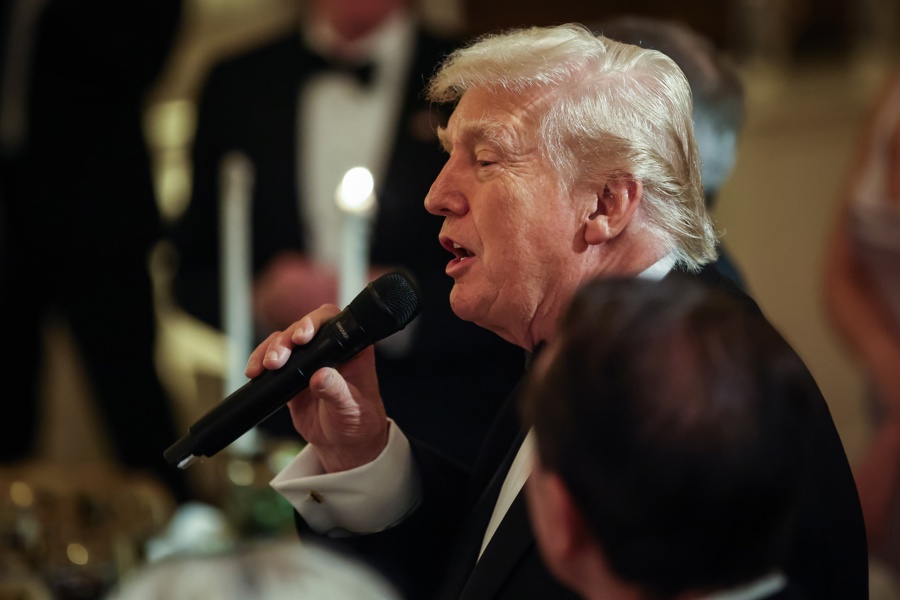 US President Trump Hosts Governors Dinner at White House Trump