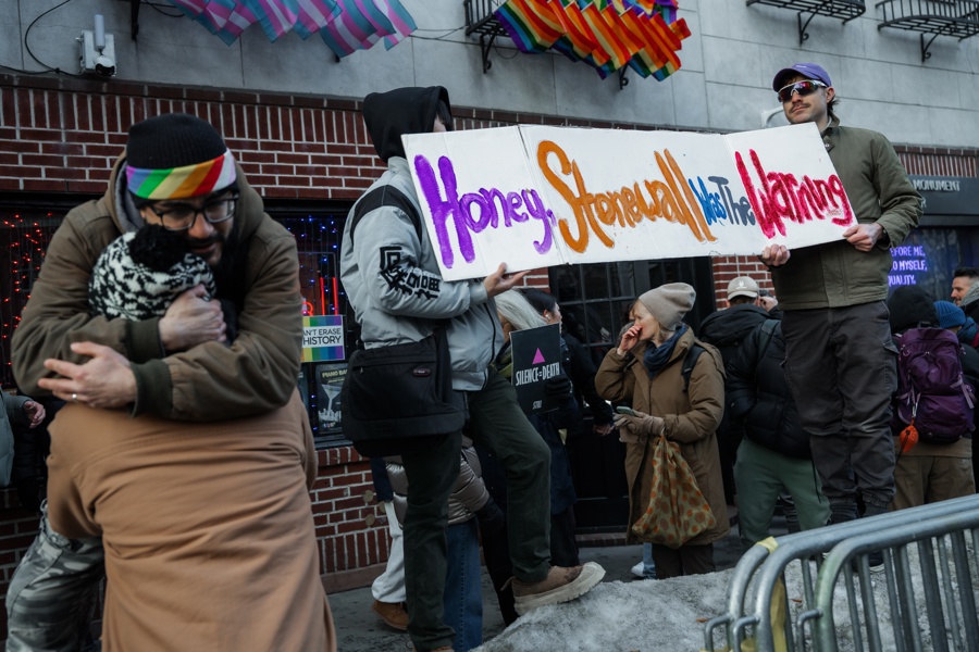 Pride flag reinstalled at Stonewall monument after removal following federal directive