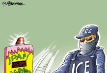 ¡Paf¡ inmigrantes caricatura