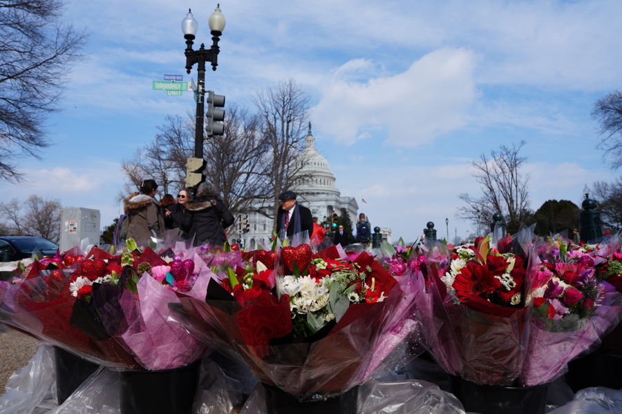 Colombia regala flores por San Valent&iacute;n en Washington como s&iacute;mbolo de alianza entre pa&iacute;ses