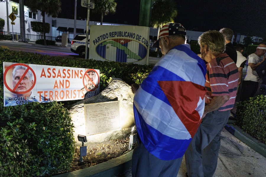 Vigil for Cuban nationals killed in a speedboat after being intercepted by Cuban officials Vigil for Cuban nationals killed in a speedboat after being intercepted by Cuban officials