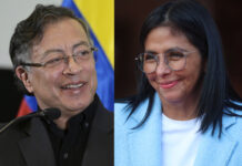 Petro y Delcy Rodríguez