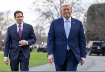 Marco Rubio, la estrella en ascenso del trumpismo que puede estrellarse por guerra de Irán Donald J. Trump (R), with US Secretary of State Marco Rubio