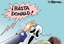 ¡Basta Donald! caricatura