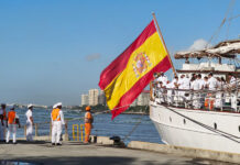Buque español Sebastián de Elcano llega al puerto de Santo Domingo en República Dominicana