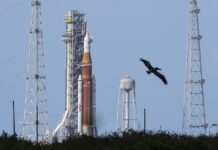 Artemis II mission launch at Kennedy Space Center