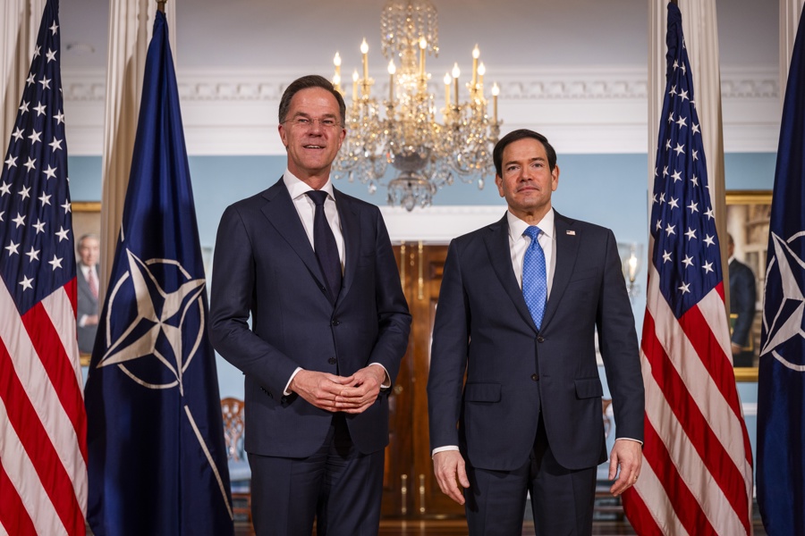 NATO Secretary General Rutte meets US Secretary of State Rubio in DC