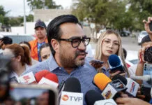 El alcalde de Culiacán, Juan de Dios Gámez
