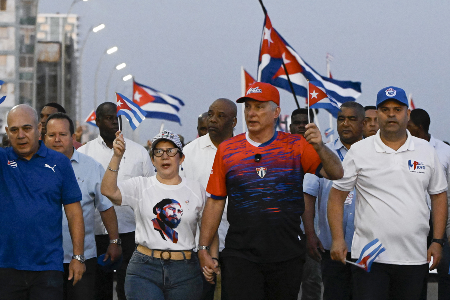 Conmemoración del Día Internacional del Trabajo en La Habana