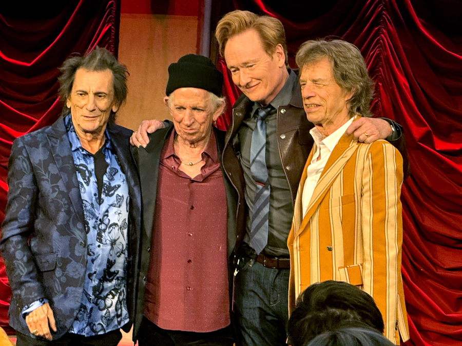 Los integrantes de la mítica banda de rock inglesa The Rolling Stones