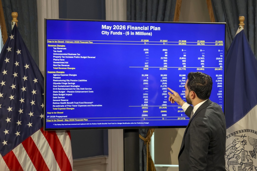 NYC mayor Zohran Mamdani presents a fiscal year executive budget