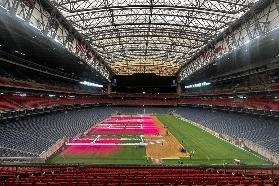 Mantenimientos en el Estadio Houston previo a la Copa Mundial de la FIFA 2026