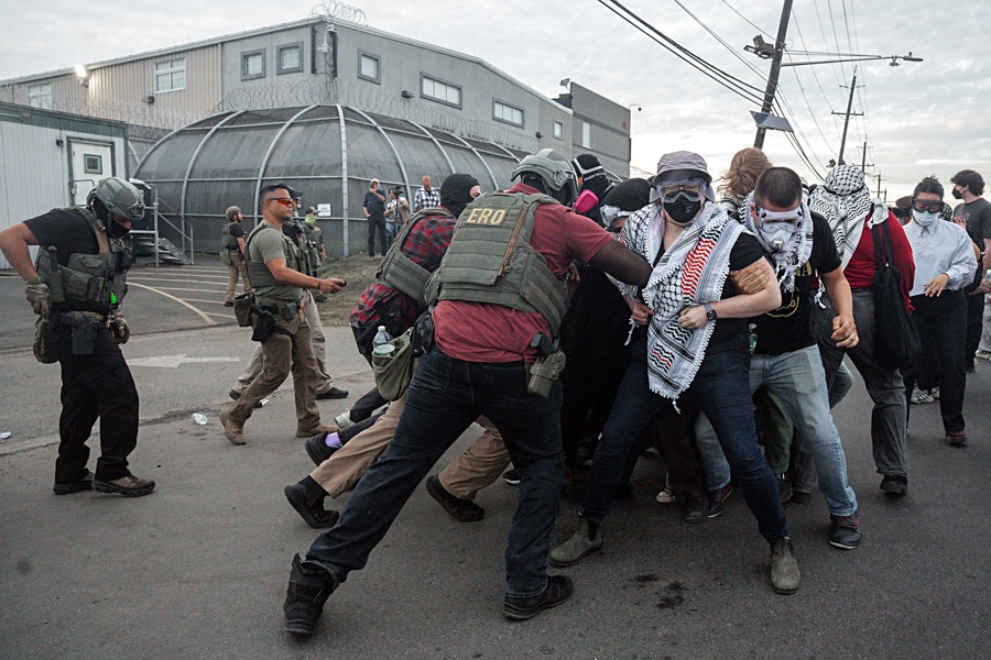 Anti-ICE protests amid inmate hunger strike at detention facility in New Jersey