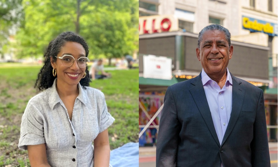 Espaillat se juega su continuidad en el Congreso en las primarias demócratas de Nueva York Darializa Ávila Chevalier y el demócrata Adriano Espaillat.