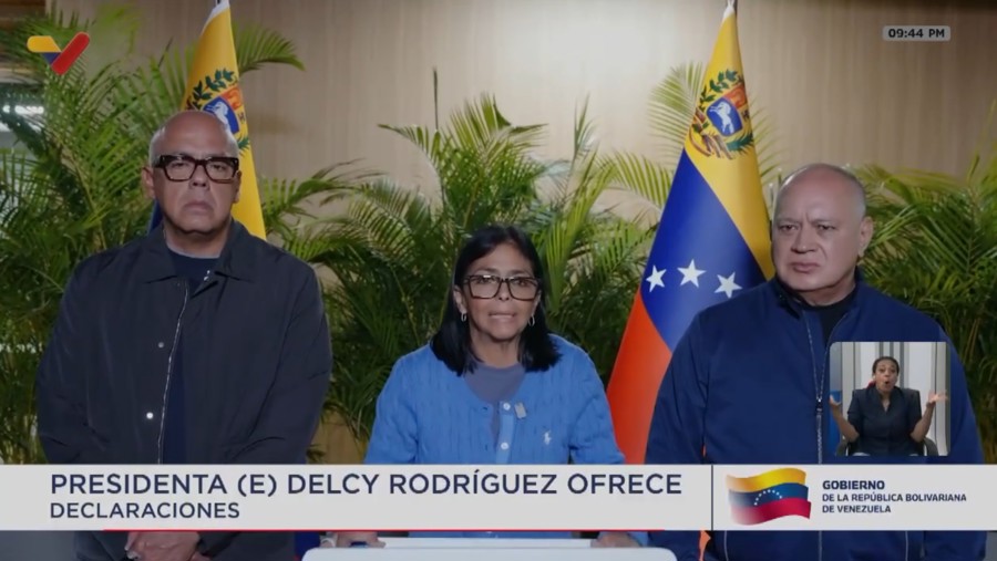 Delcy Rodríguez declara el estado de emergencia en Venezuela tras dos fuertes terremotos Delcy Rodríguez