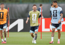 Entrenamiento selección argentina
