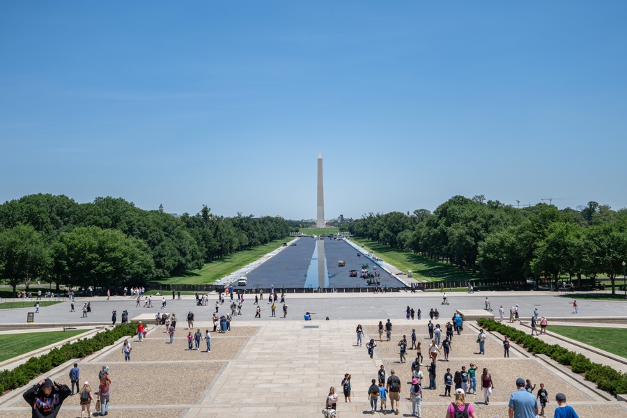 El estanque de Lincoln en Washington
