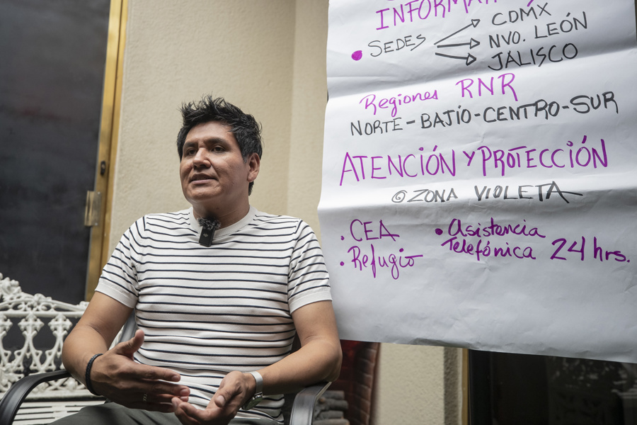  El representante legal de la regi&oacute;n norte de la Red Nacional de Refugios (RNR), Jonathan Villalba Lezama