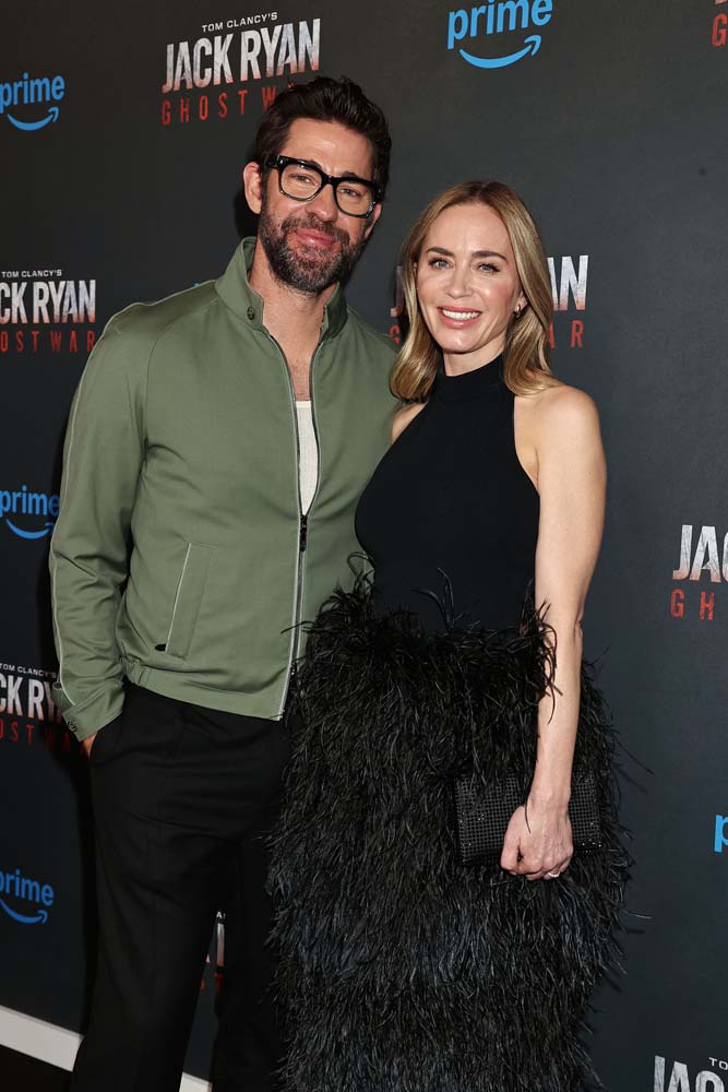 John Krasinski con su esposa Emily Blunt.
