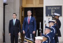 US Defense Secretary Hegseth welcomes Ecuadorian President Noboa to Pentagon