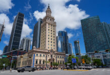 Torre de la Libertad este jueves, en Miami