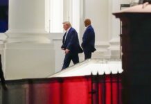 US President Donald Trump departs the White House for the 52nd G7 Summit