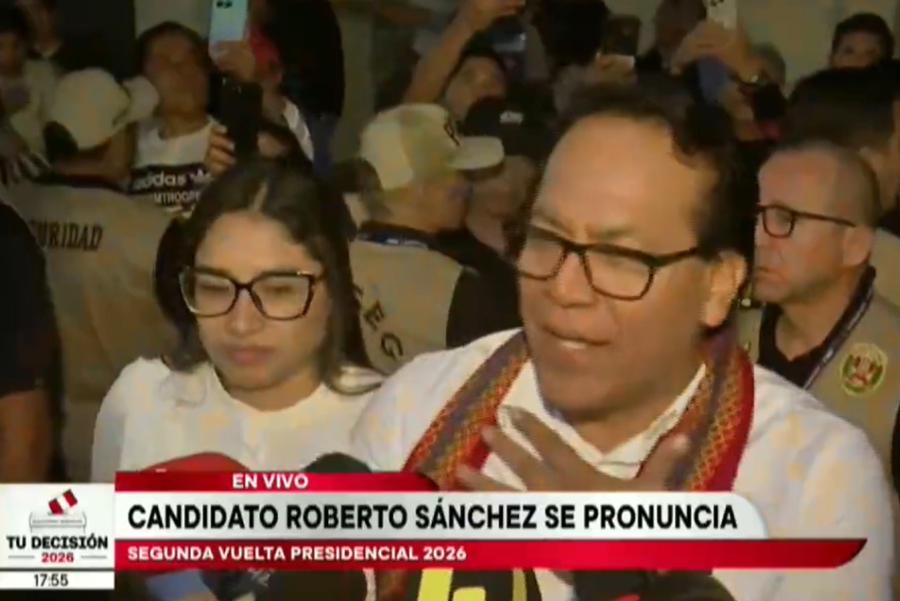 candidato a la Presidencia de Perú Roberto Sánchez