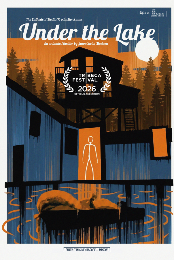 cartel del cortometraje de animaci&oacute;n 'Under the Lake' 