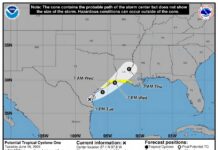 EEUU prevé la primera tormenta tropical del Atlántico en Texas con inundaciones