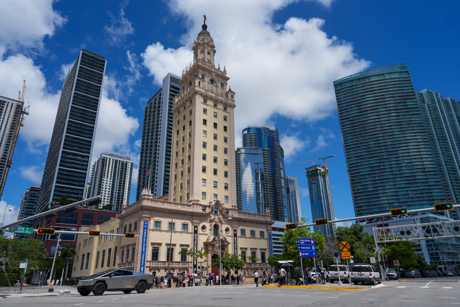la Torre de la Libertad este jueves, en Miami