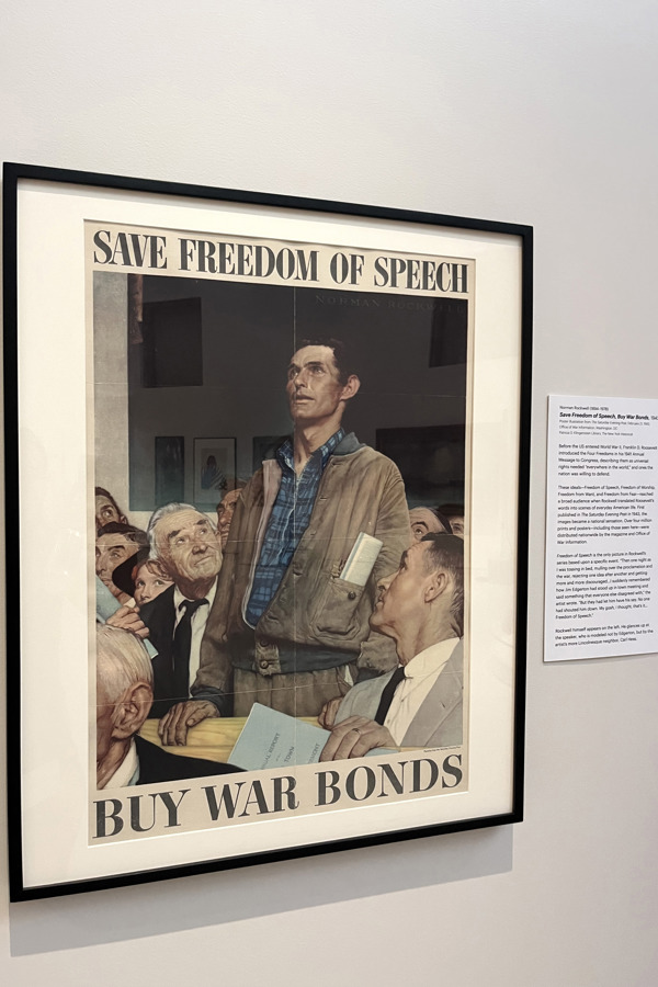 p&oacute;ster religioso de la Segunda Guerra Mundial de Norman Rockwell 