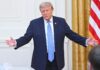 Trump dice que sondeos muestran que es "seis veces más popular" que Lincoln o Washington Donald Trump
