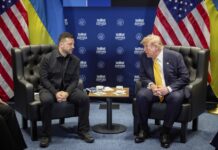 Trump y Rubio ven "escalada" ucraniana como una forma de acercar el fin de la guerra Ukrainian President meets with US President Trump on the sidelines of NATO summit