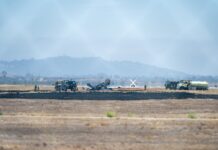 Un avión de combate de EE.UU. se estrella en una base militar de California