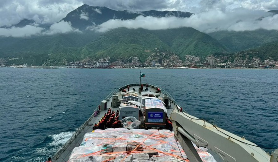 Arriban a Venezuela dos buques mexicanos con 388 toneladas de ayuda humanitaria