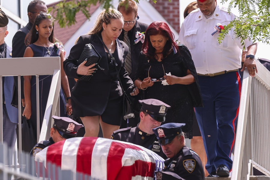 Funeral for fallen soldier U.S. Army Sgt. Angel Sarah Rampersad