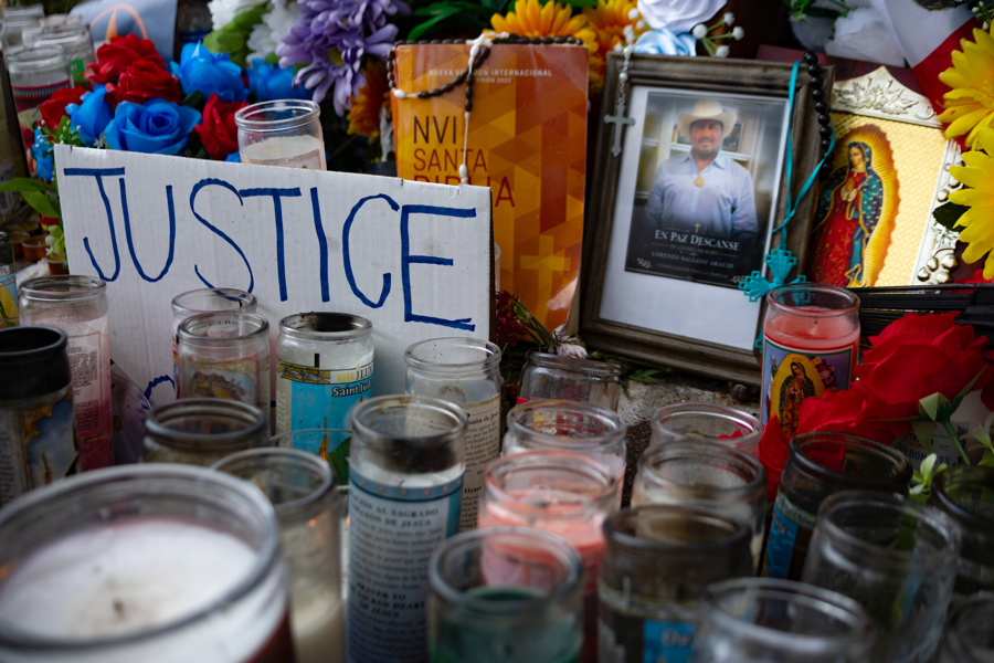 Homenaje al migrante mexicano fallecido en Texas