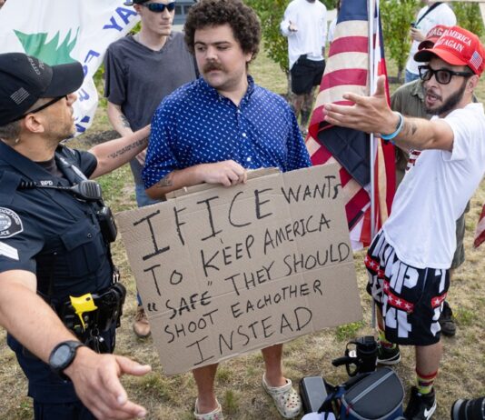 Protest after ICE involved fatal shooting in Maine