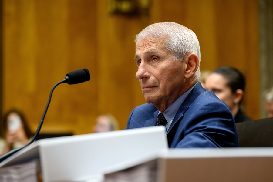 Former NIAID irectory Anthony Fauci testifies before the Senate