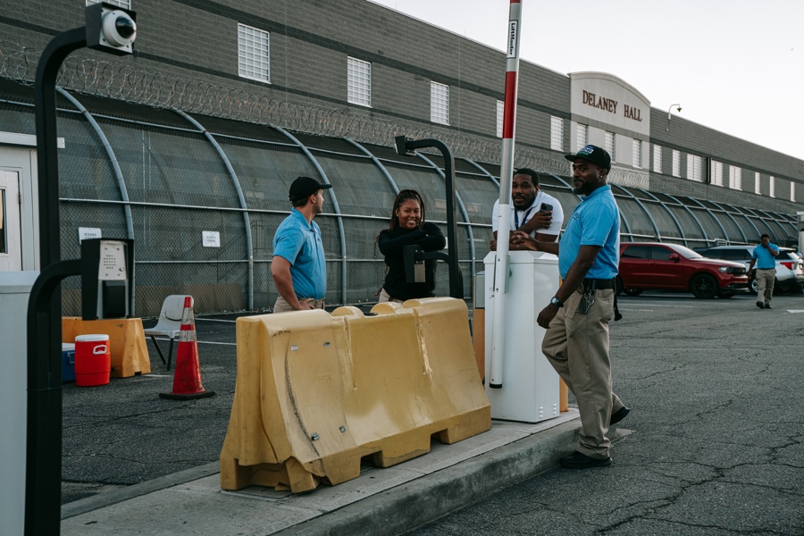Vigil following death of immigration detainee at Delaney Hall Detention Facility