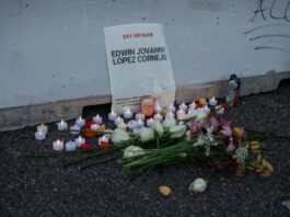 Vigil following death of immigration detainee at Delaney Hall Detention Facility