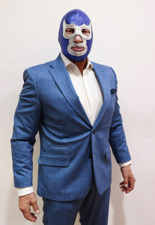 El luchador mexicano Blue Demon Jr,