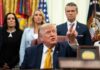 Trump lleva su agenda económica a Los Ángeles en un acto privado en su campo de golf Trump