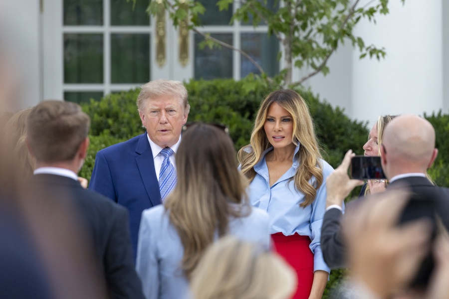 US First Lady Melania Trump announces 'Fostering the Future' initiative in White House US First Lady Melania Trump announces 'Fostering the Future' initiative in White House
