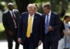 Trump amaga con llamar "Lago América" a un lago que bordea Canadá en pleno pulso comercial Trump