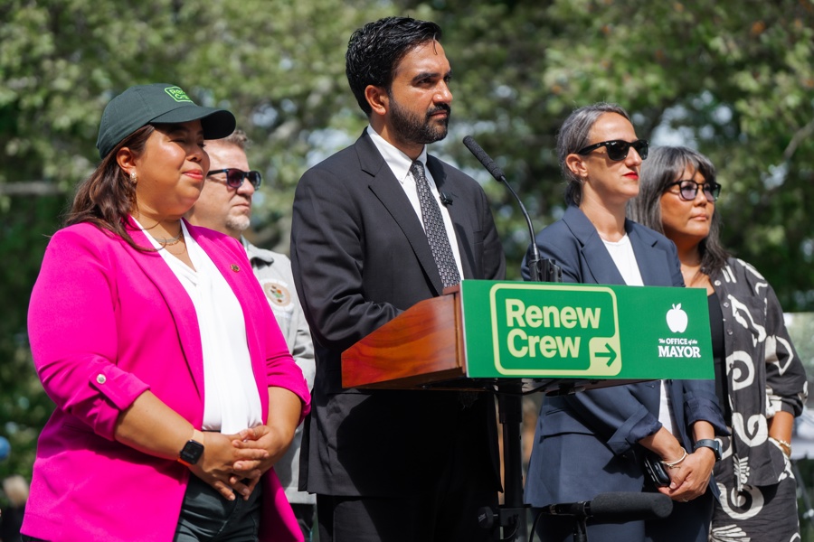 New York Mayor Mamdani holds a press conference to make a parks announcement
