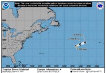 La tormenta tropical Cristóbal se forma en el Atlántico sin peligro inmediato en tierra