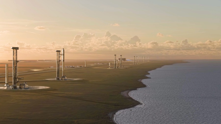 muestra las instalaciones previstas, con una inversión de más de 100.000 millones de dólares partir del próximo año, para una base en el estado de Luisiana