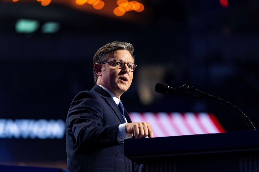 Day two of the Midterm Republican National Convention in Dallas, Texas Mike Johnson