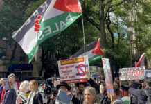 Protestan en Nueva York contra Netanyahu en la Asamblea General: "La ONU me da vergüenza"